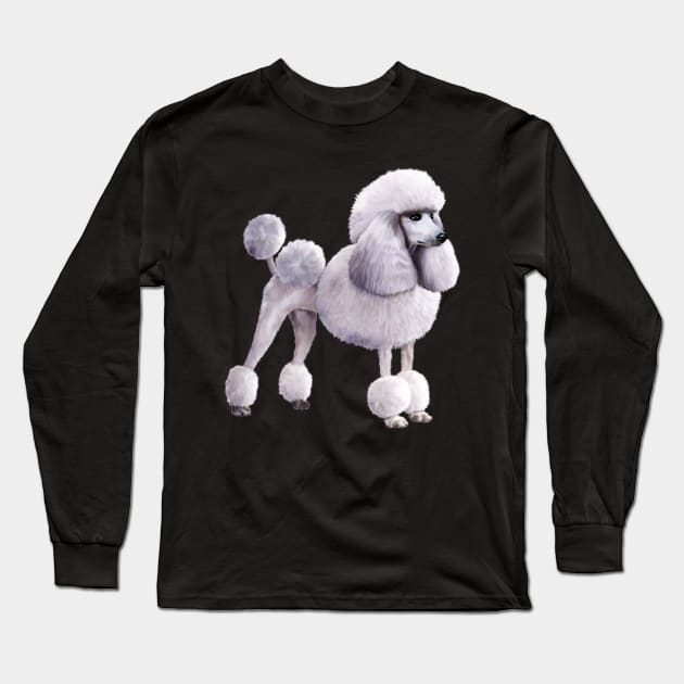 Poodle dog, Love Poodles, Dog Lover Long Sleeve T-Shirt by dukito